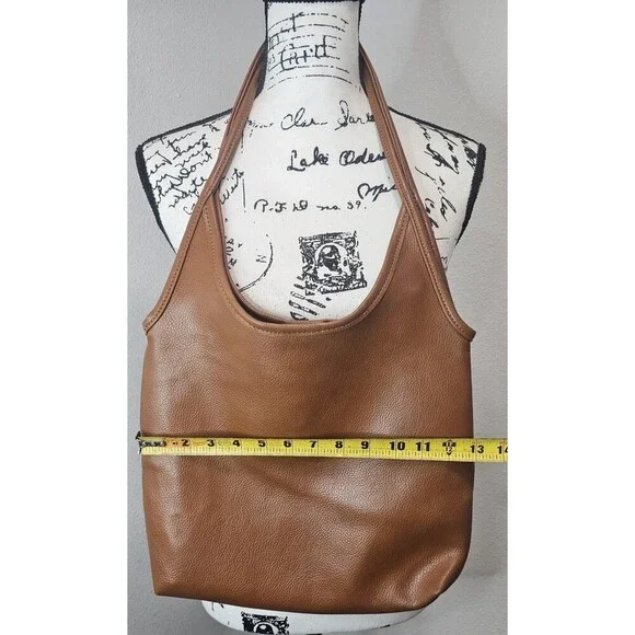 Montana West Slouchy Hobo Bag Hawaiian Brown PU Leather Removable Pouch Soft NEW - Picture 10 of 13